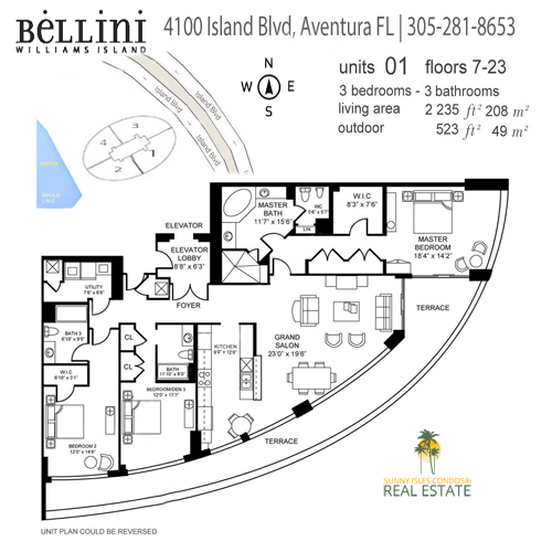 bellini aventura floor plan 01